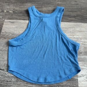 Lululemon ribbed blue tank top